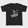 Skiing Snow Sport Night Ski, Tricou Copii