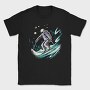 Skiing Snow Sport Night Ski, Tricou Barbati (Unisex)