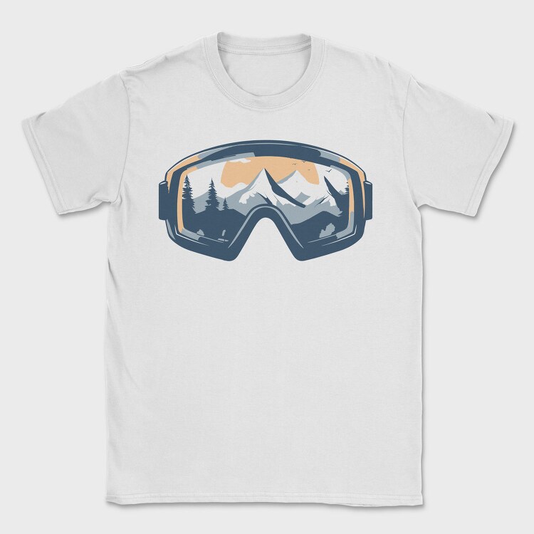 Skiing Goggles, Tricou Barbati (Unisex)