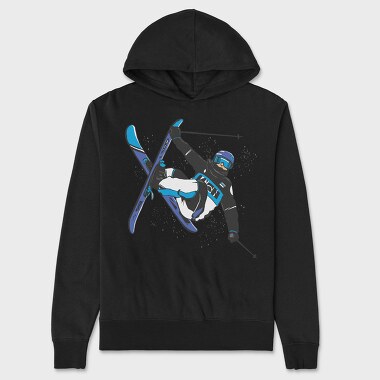 Skier Cork Trick, Hanorac Oversize Barbati (Unisex)