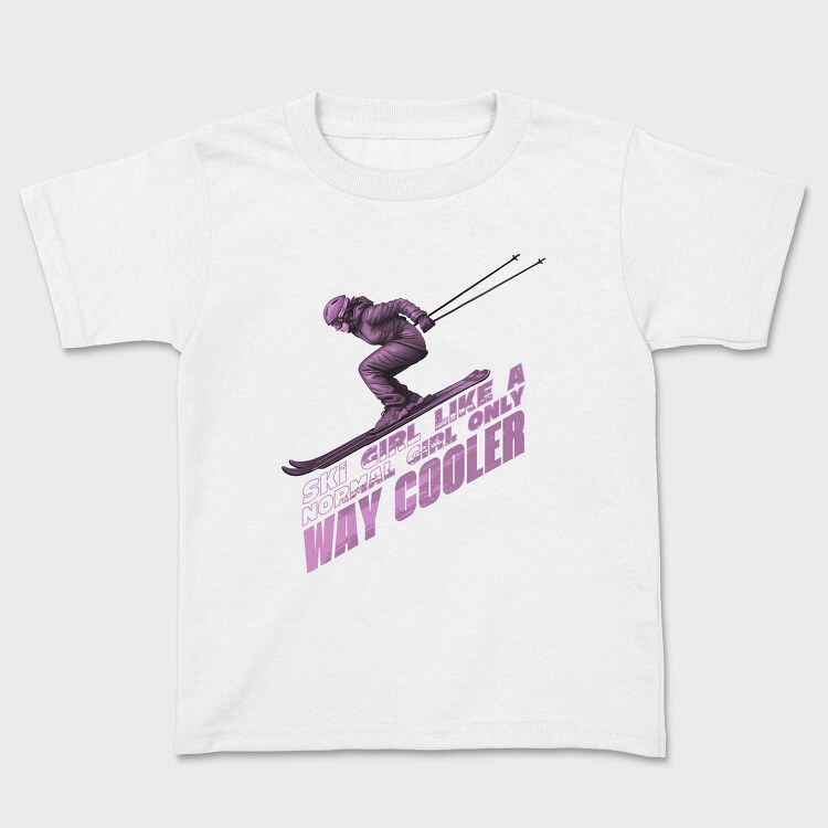 Skier Action Quote, Tricou Copii