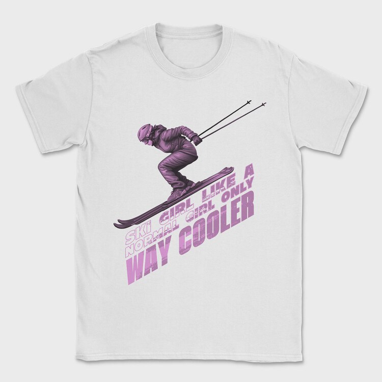 Skier Action Quote, Tricou Barbati (Unisex)