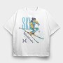 Ski Unlimited Emotion Winter, Tricou Oversize Barbati (Unisex)