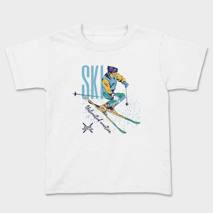 Ski Unlimited Emotion Winter, Tricou Copii
