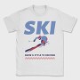 Ski Snow Style Winter, Tricou Barbati (Unisex)
