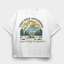 Motivational Camping Quote, Tricou Oversize Barbati (Unisex)