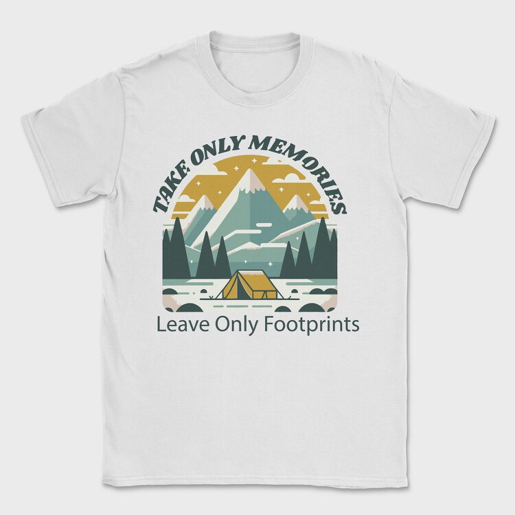 Motivational Camping Quote, Tricou Barbati (Unisex)