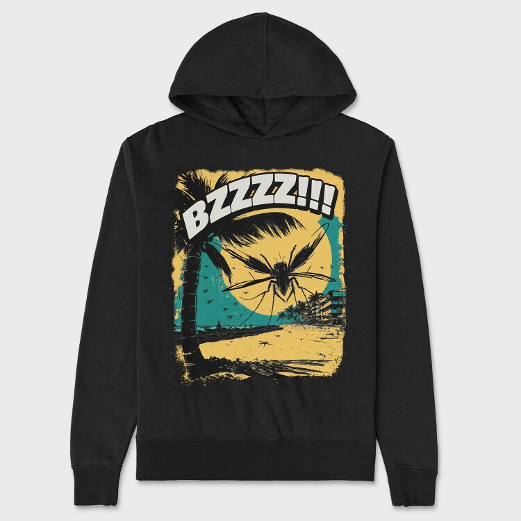 Mosquito Sunset Japanese Monster, Hanorac Oversize Barbati (Unisex)