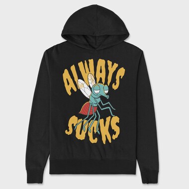 Mosquito Cartoon Quote, Hanorac Oversize Barbati (Unisex)