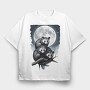 Moonlit Three Opossum, Tricou Oversize Barbati (Unisex)