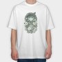 Moon And Flower Magic, Tricou Oversize Barbati (Unisex)
