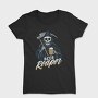 Grim Reaper Drinking Beer Skull, Tricou Femei