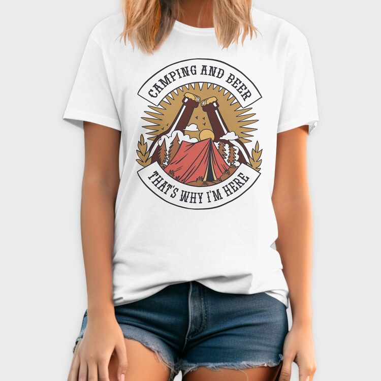 Camping and Beer 2, Tricou Barbati (Unisex)