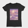 Monochromatic Vaporwave Japan City, Tricou Femei