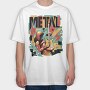 Metal Musician Abstract Music 05, Tricou Oversize Barbati (Unisex)