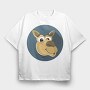 Mooch Moose Mascot, Tricou Oversize Barbati (Unisex)