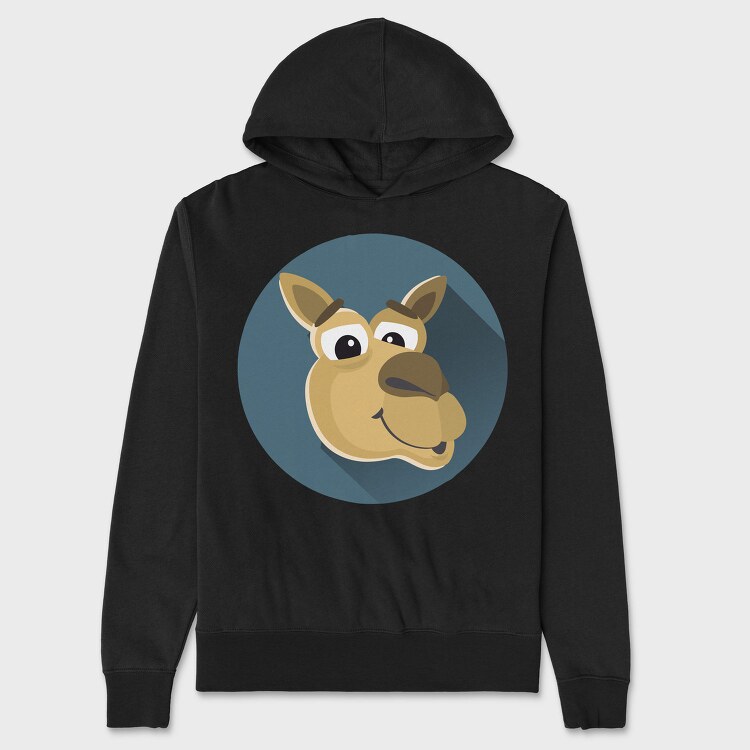 Mooch Moose Mascot, Hanorac Oversize Barbati (Unisex)
