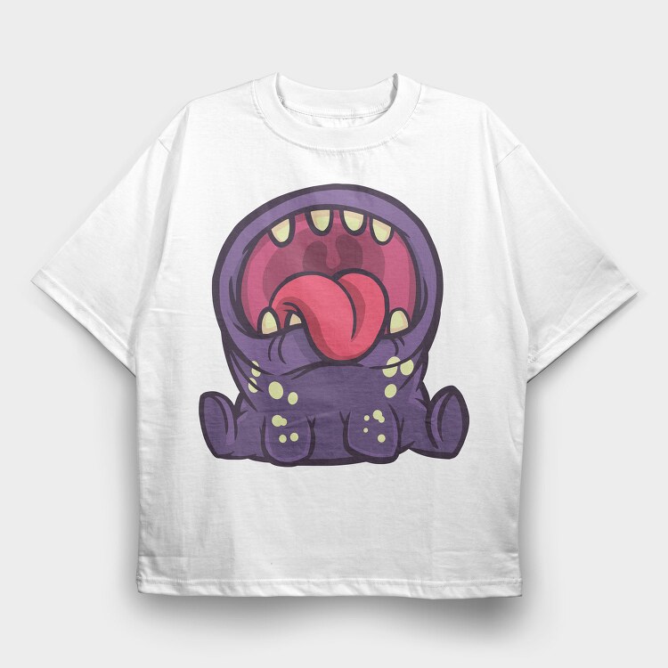 Monster Open Mouth, Tricou Oversize Barbati (Unisex)