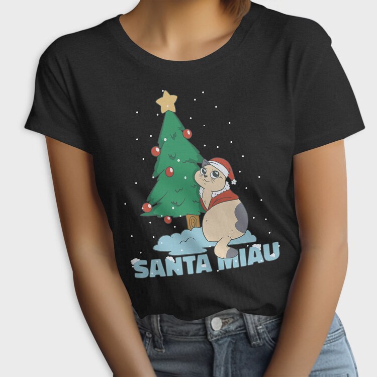 Chistmas Cat, Tricou Femei