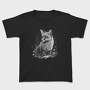 Monochrome Fox Snow Realistic, Tricou Copii
