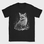 Monochrome Fox Snow Realistic, Tricou Barbati (Unisex)