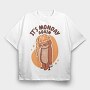 Monday Sloth Cartoon Monday Again, Tricou Oversize Barbati (Unisex)
