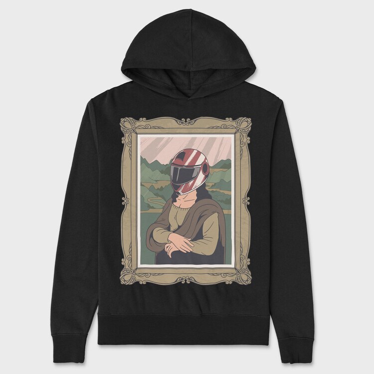 Mona Lisa Helmet, Hanorac Oversize Barbati (Unisex)