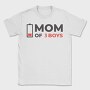 Mom Of Three Boys Quote, Tricou Barbati (Unisex)