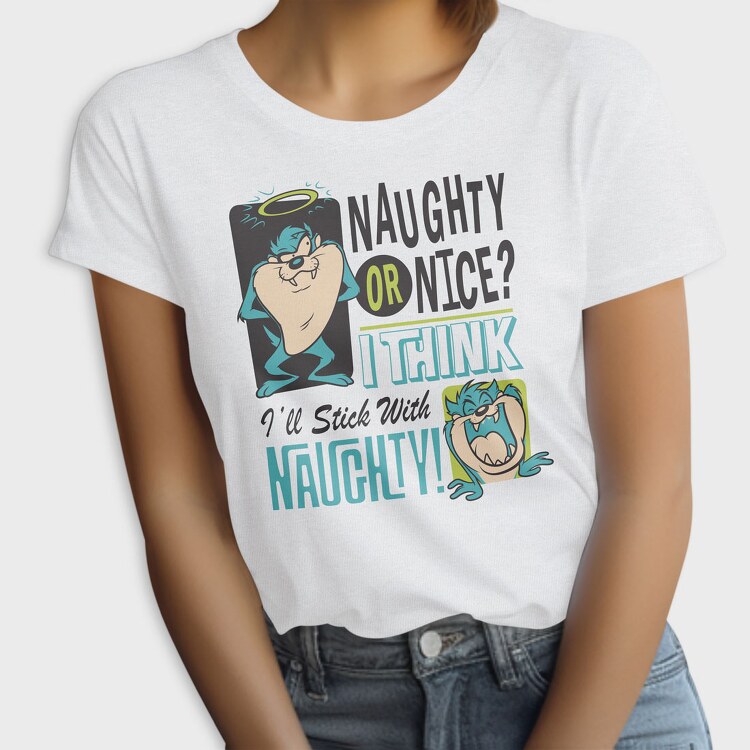 Tasmanian Devil Naughty or Nice, Tricou Femei