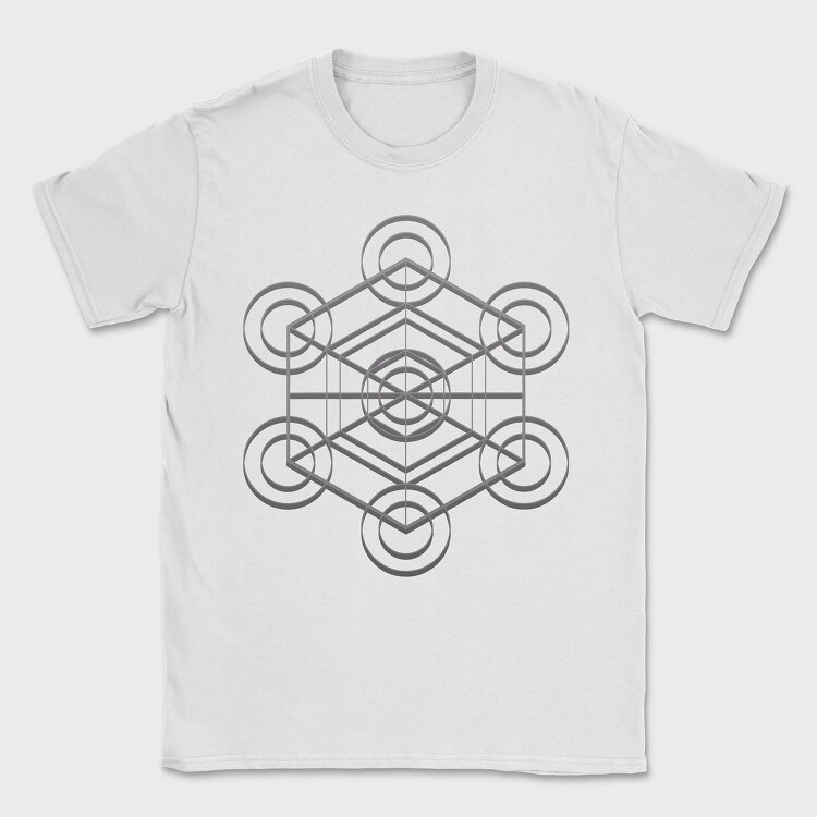 Metatron Cube, Tricou Barbati (Unisex)