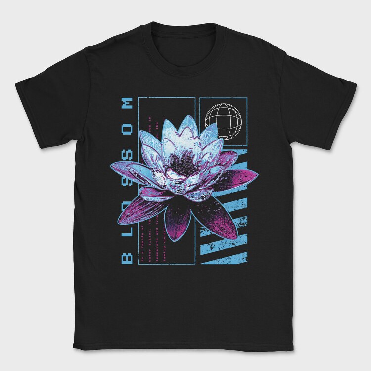 Metallic Lotus Flowers Metal Trap Chromed, Tricou Barbati (Unisex)
