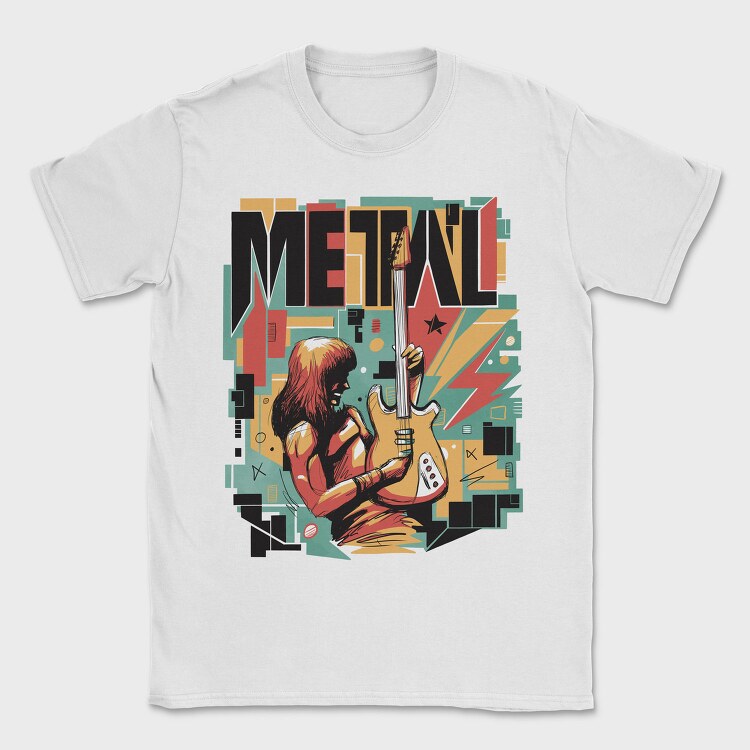 Metal Musician Abstract Music 05, Tricou Barbati (Unisex)