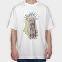 Skeleton Veil Prayer, Tricou Oversize Barbati (Unisex)