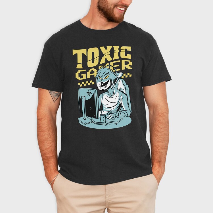 Toxic Gamer, Tricou Barbati (Unisex)