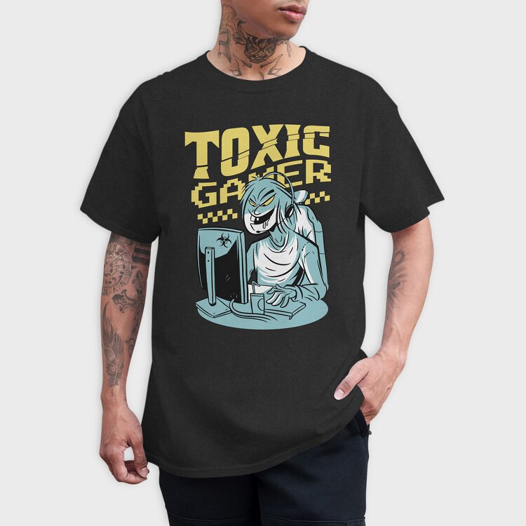Toxic Gamer, Tricou Barbati (Unisex)