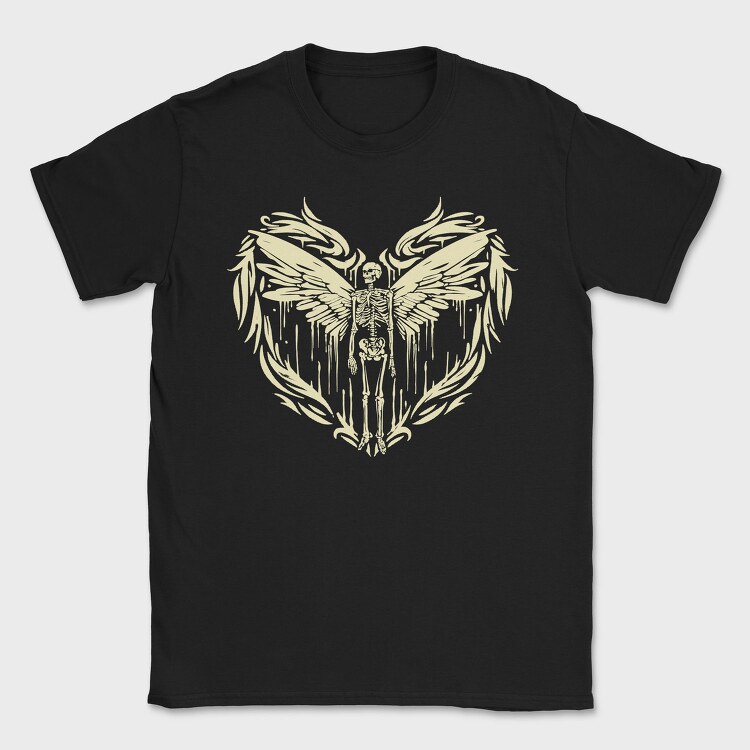 Skeleton Wings Skelleton, Tricou Barbati (Unisex)