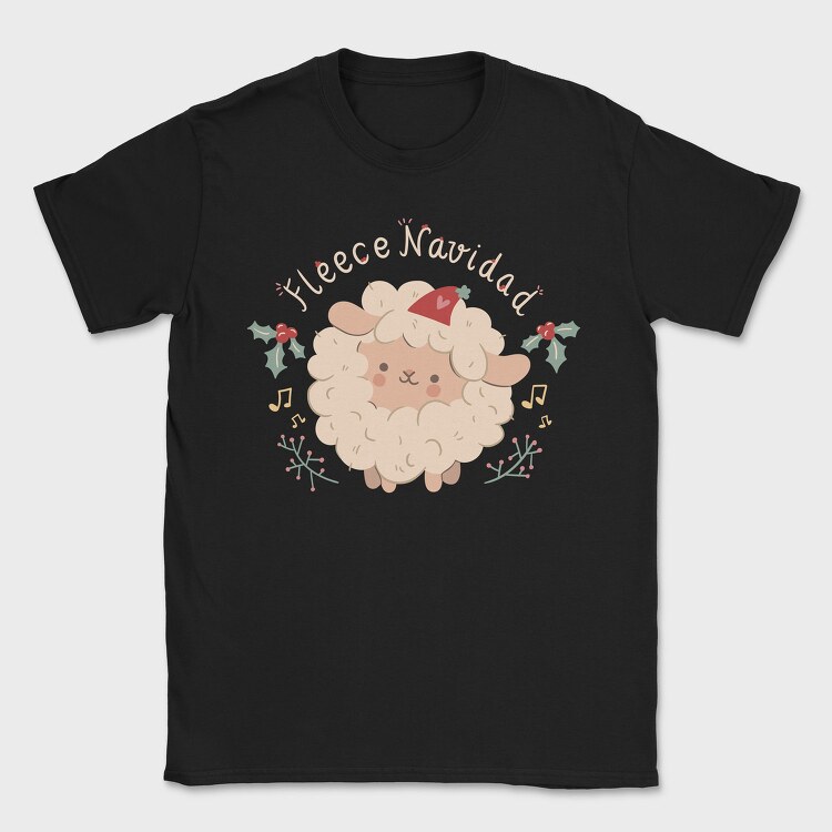 Merry Christmas Cute Sheep 1, Tricou Barbati (Unisex)