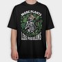 Skeleton Watering House Plants, Tricou Oversize Barbati (Unisex)