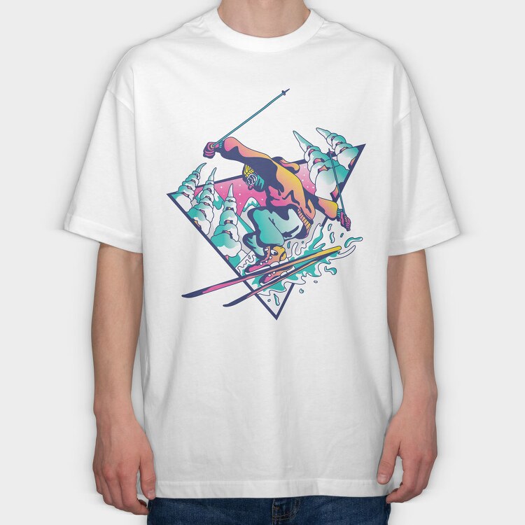 Ski Guy (1), Tricou Oversize Barbati (Unisex)