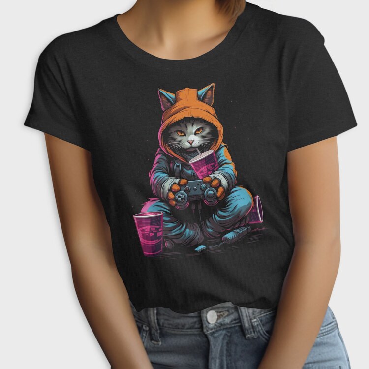 Gamer Cat, Tricou Femei