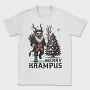 Merry Dark Krampus Cartoon, Tricou Barbati (Unisex)