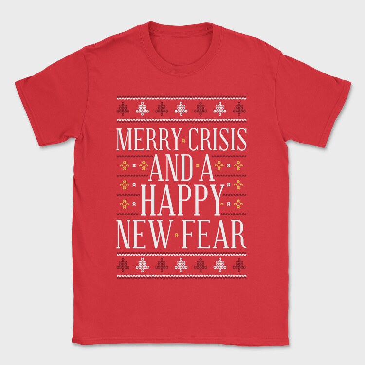 Merry Crisis Ugly Sweater, Tricou Barbati (Unisex)