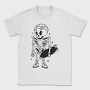 Skeleton With Skateboard Skate Skull, Tricou Barbati (Unisex)