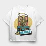 Skeleton With Oldies Cassettes, Tricou Oversize Barbati (Unisex)