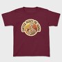 Skeleton With Coffee Retro Sunset, Tricou Copii