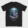 Skeleton Pianist Piano, Tricou Barbati (Unisex)