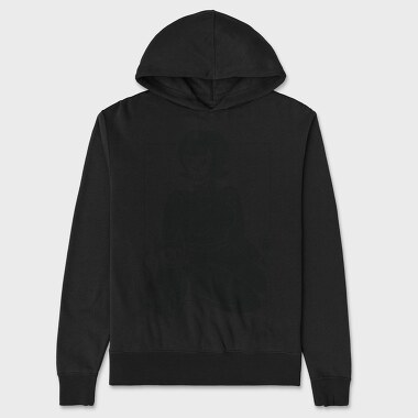 Skeleton Girl And Cat, Hanorac Oversize Barbati (Unisex)