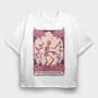 Skeleton Gardener Tarot Card Greenskeeper, Tricou Oversize Barbati (Unisex)