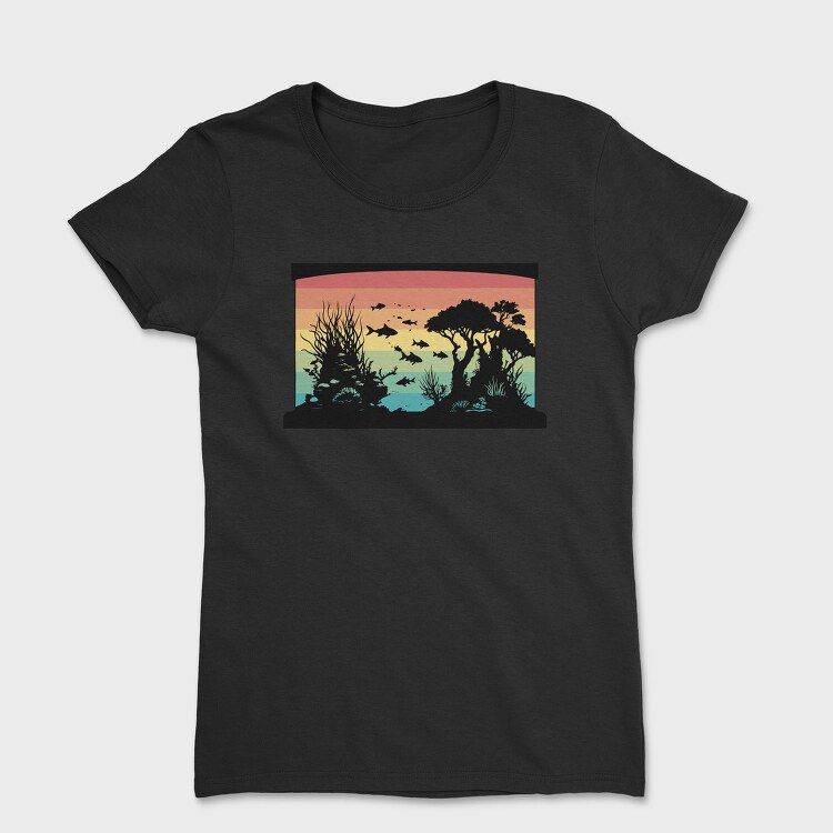 Silhouetted Aquarium, Tricou Femei