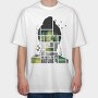Woman In Nature Collage Framed Portrait Girl, Tricou Oversize Barbati (Unisex)